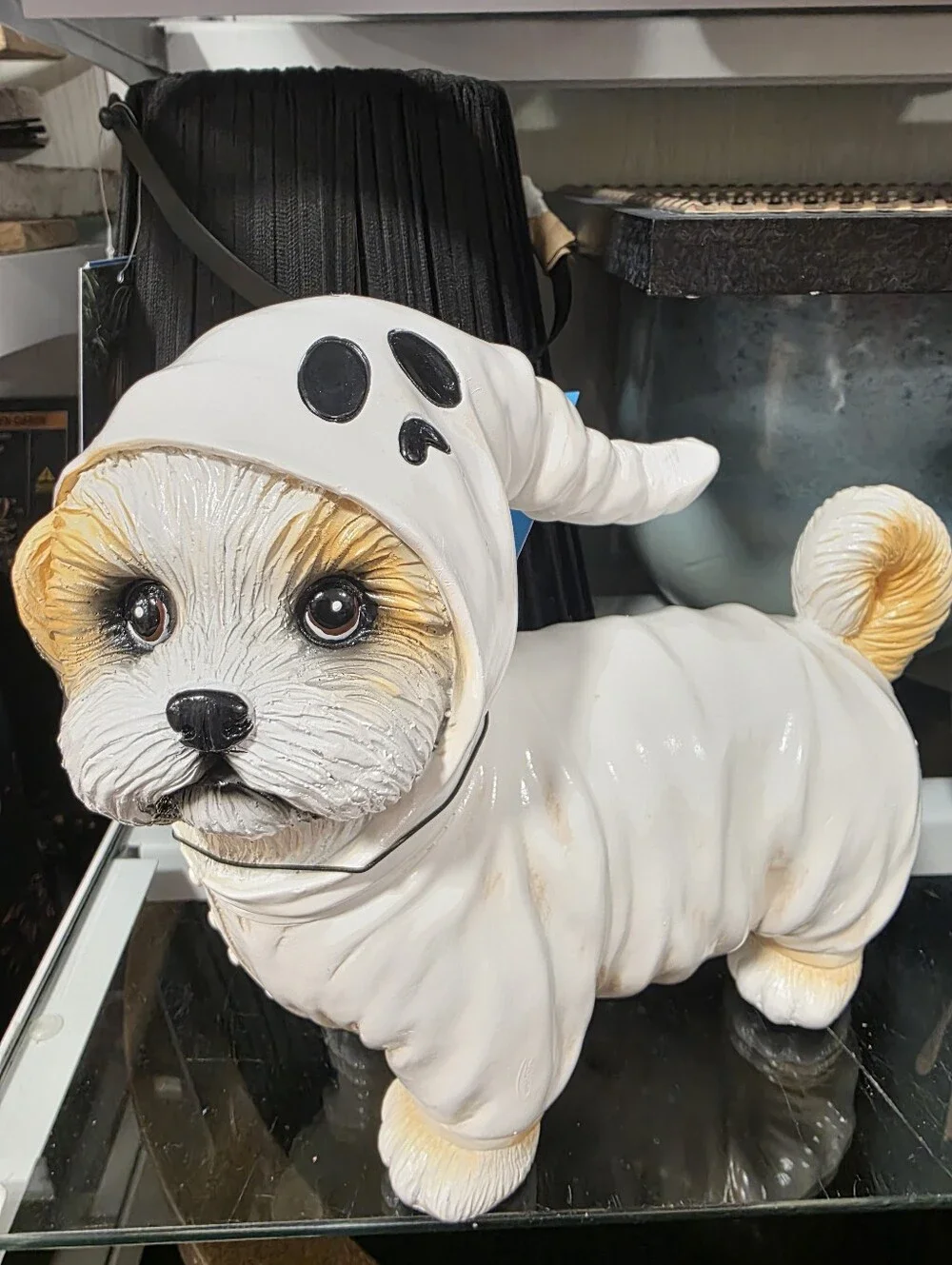 Halloween Shih Tzu Dog Ghost Figurine Viral New